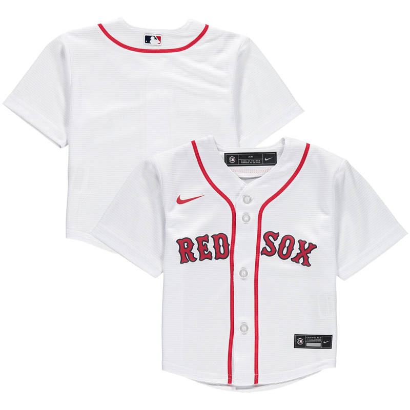 2020 MLB Infant Boston Red Sox Nike White Home 2020 Replica Team Jersey 1->boston red sox->MLB Jersey